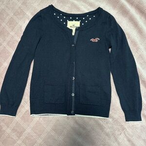 Hollister Women's Dark‎ Blue Cardigan